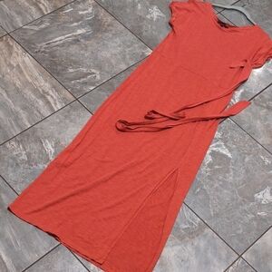 Chic Rust Maxi Dress